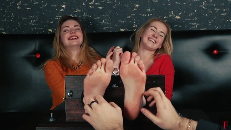 Russian Fetish  Classic tickling of two girls + tickling torture by feet