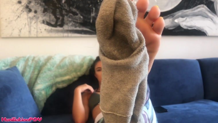 Nikki Next - College Brat Sock Tease For Old Pervs