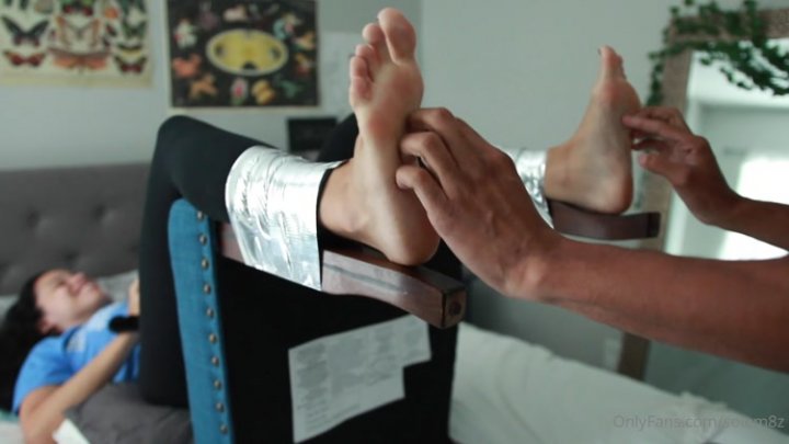 Solem8z  4 Minute Foot Tickling Taped to a Chair